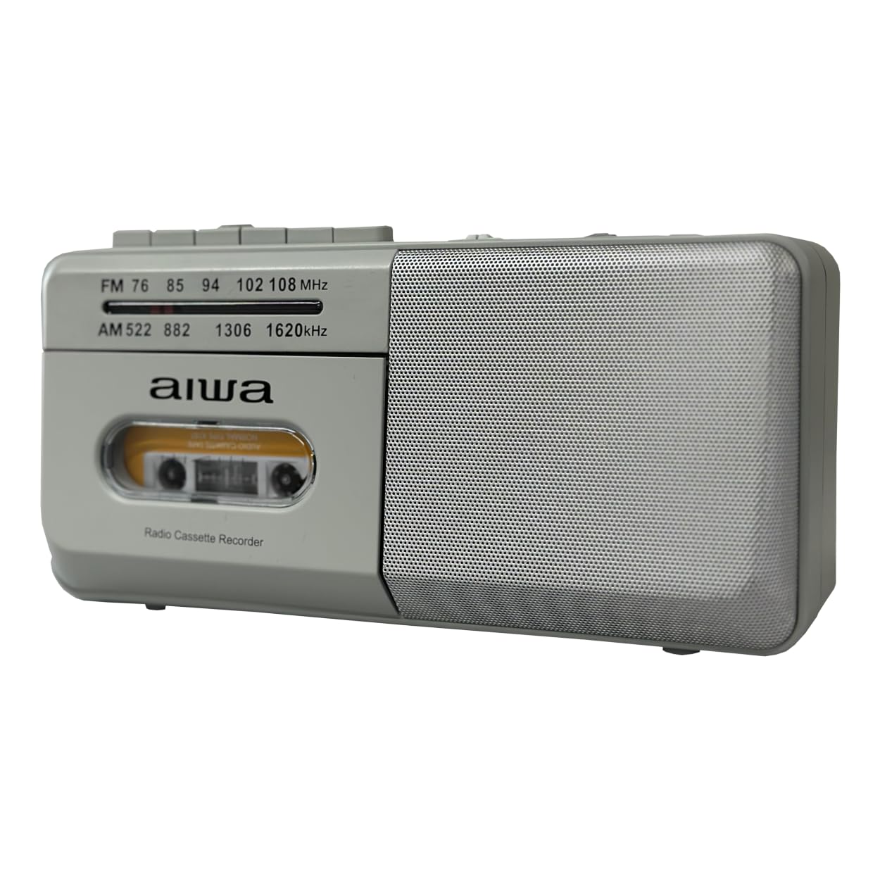 AIWA ラジカセ カセットプレーヤー シルバー モデルGAA4-RCP0001 とうしょう aiwa ステレオラジカセ Bluetooth AM ワイドFMラジオ